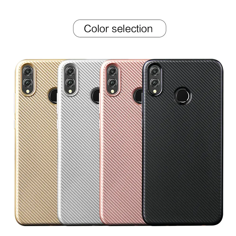 For Huawei Honor 8X /View 10 Lite/Honor 7 Case Ultra Thin Carbon Fiber Texture TPU Shell Soft Flexible Phone Back Cover |