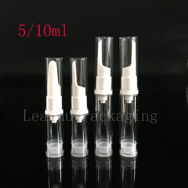 5ml 10ml Small Eye Cream Airless Pump Tube , Essential Airless Bottle