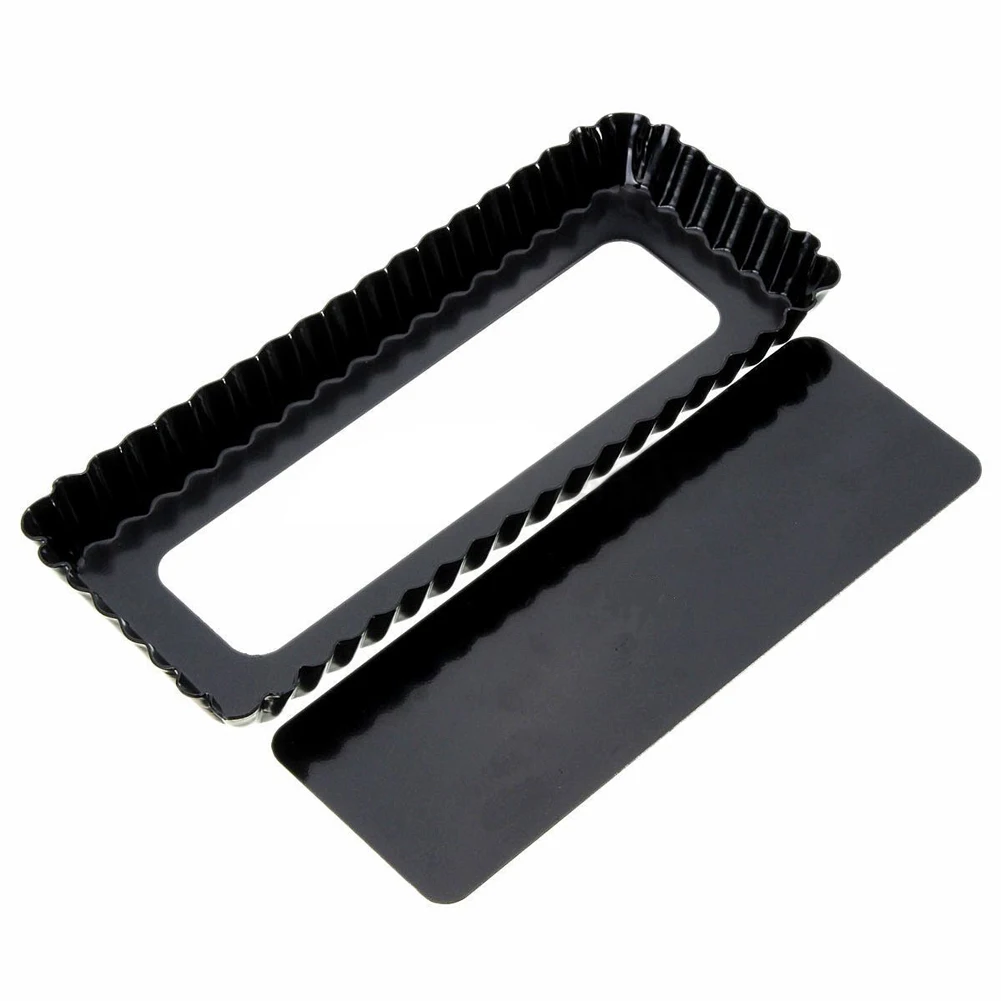 Rectangle Fluted Pie Tart Pan Mold Baking Removable Bottom Nonstick