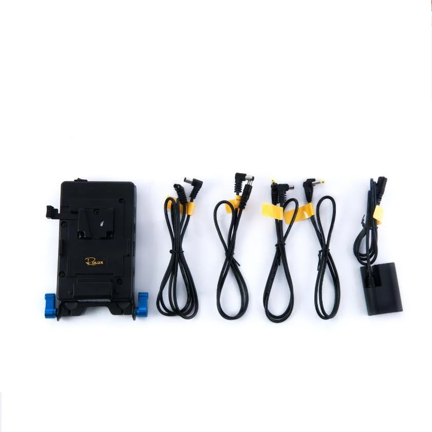 

ROLUX RL-VF1 dslr v mount power adapter 5D2 Camera V lock power supply system Muitl Output Adaptor v mount plate battery plate