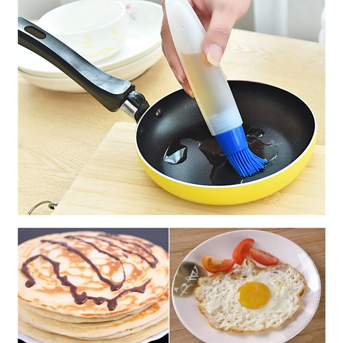New Style Silicone Baking Brushs Liquid Oil Pen Cake Butter Bread
