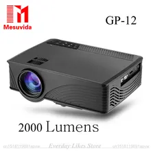 GP-12 Мини Домашний Кинотеатр HD GP12 3D LED Светильник Переносной Проектор 2000 Люмен 800*480 Пикселей Видео Микро учение Проектор
