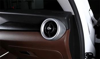 

Yimaautotrims Side Air Conditioning AC Outlet Vent Cover Cover Trim 2 Pcs Fit For Alfa Romeo Stelvio 2017 - 2020 ABS Interior