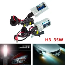 2 шт H3 HID Ксеноновые чистые белые Сменные Автомобильные фары 6000K 35 W, головной светильник, лампа для парковки, автомобильный светильник