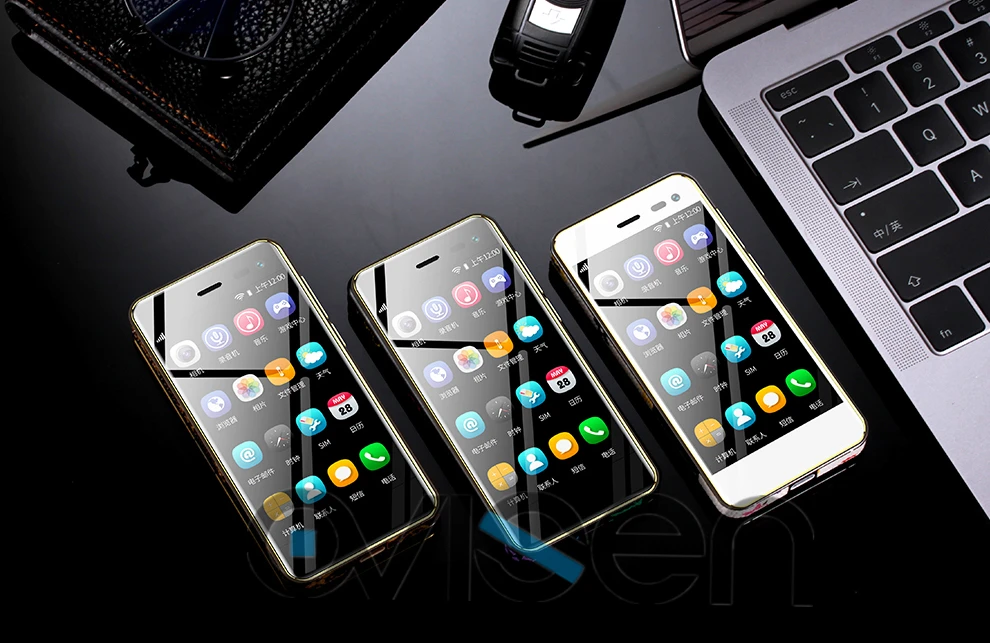 Модный Мини-смартфон 4G LTE Cellular Ulcool U2, 3,15 дюймов, маленький экран MTK6739, 1 ГБ, 8 ГБ, Android 8,1, кожа, самый маленький мобильный телефон