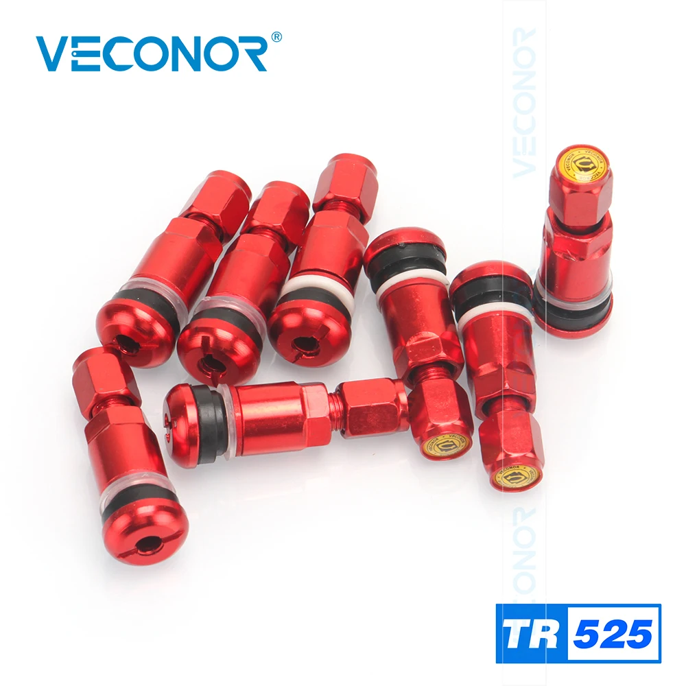 

8 Pieces Set TR525 Tubless Tire Valves Valve Stem Zinc Alloy Core Aluminum Tire Valves Wheel Accessories