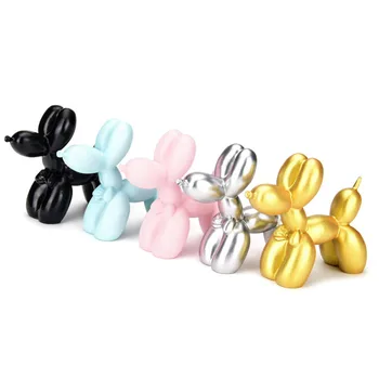

New Small Balloon Dog Statue Resin Crafts Fashion Animal Sculpture Cake Baking Family Decoration Snack Desktop Decorations gift