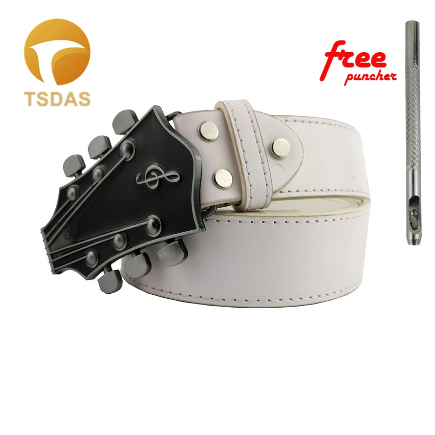 

GUITAR HEAD MUSIC Cowboys Men Leather Belt Buckle Texas Western Belt Buckle Metal