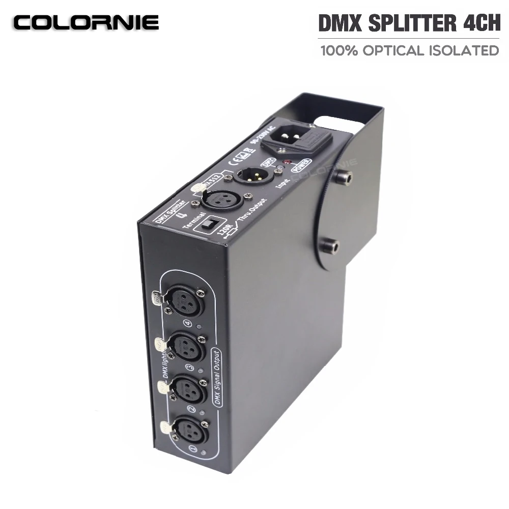 4CH DMX Splitter DMX512 Light Stage Lights DMX Signal Amplifier DMX512 ...