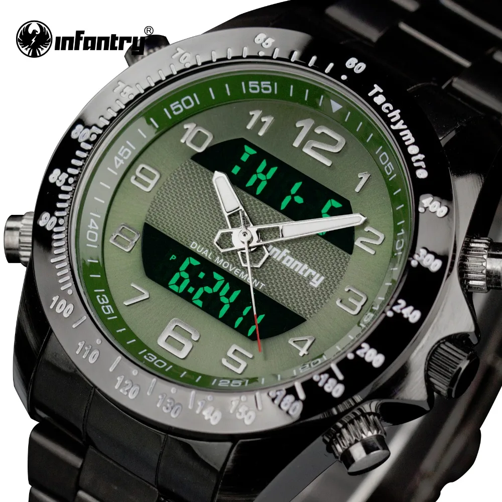 Prix pour INFANTRY Hommes Sport Montres En Acier Plein LED Affichage Montres Célèbre Marque De Luxe Alarme Lumineuse Horloge Relogios Masculinos Prix pour INFANTRY Hommes Sport Montres En Acier Plein LED Affichage Montres Célèbre Marque De Luxe Alarme Lumineuse Horloge Relogios Masculinos