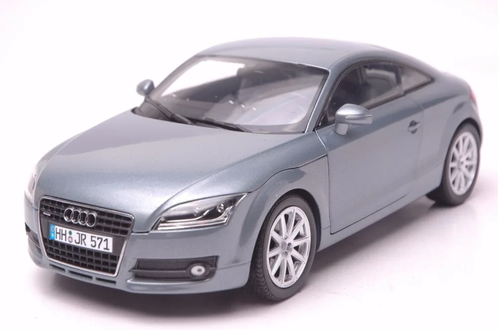 

1:18 Diecast Model for Audi TT Coupe Gray Alloy Toy Car Miniature Collection Gifts 3rd Generation