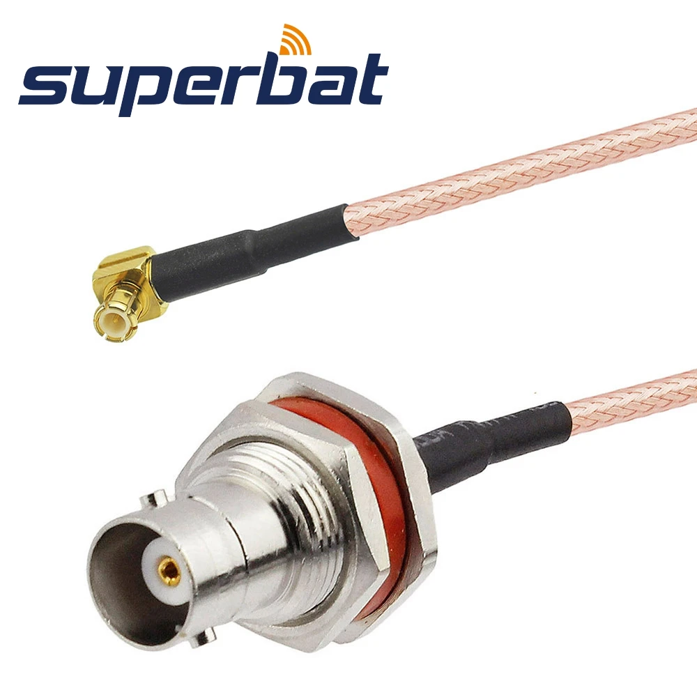 Superbat MCX штекер с прямым углом к гнезду BNC гнездо уплотнительной головкой прямой РЧ