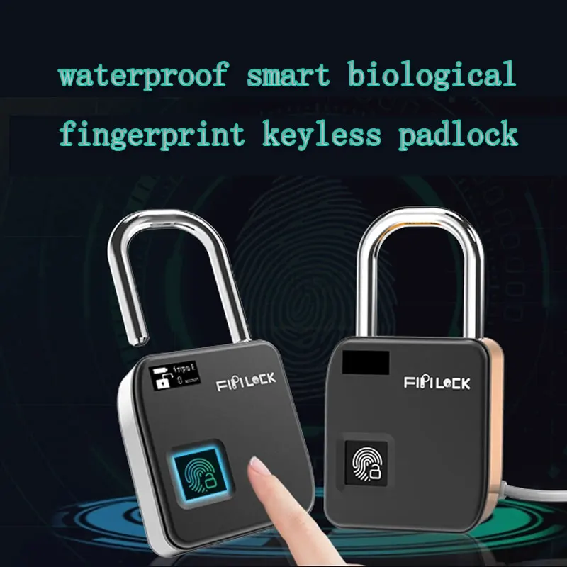 

Smart Fingerprint Padlock Mini Portable Travel Backpack Suitcase Fingerprint Bluetooth Lock Intelligent Anti-theft Padlock