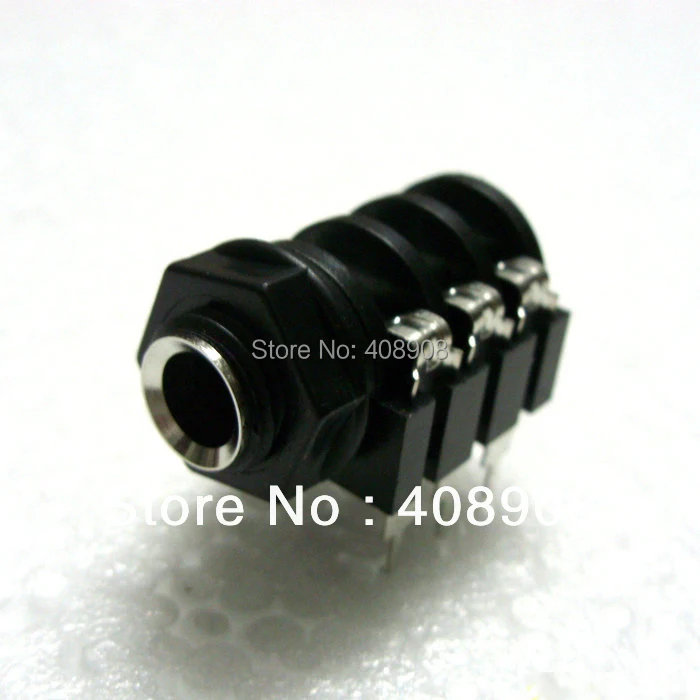 5pcs mono jack 5 pcs stereo jack 6 35MM headphone jack microphone 1 4 panel Amplifiers 1 4 6 35mm Mono Jack Socket Panel DIY
