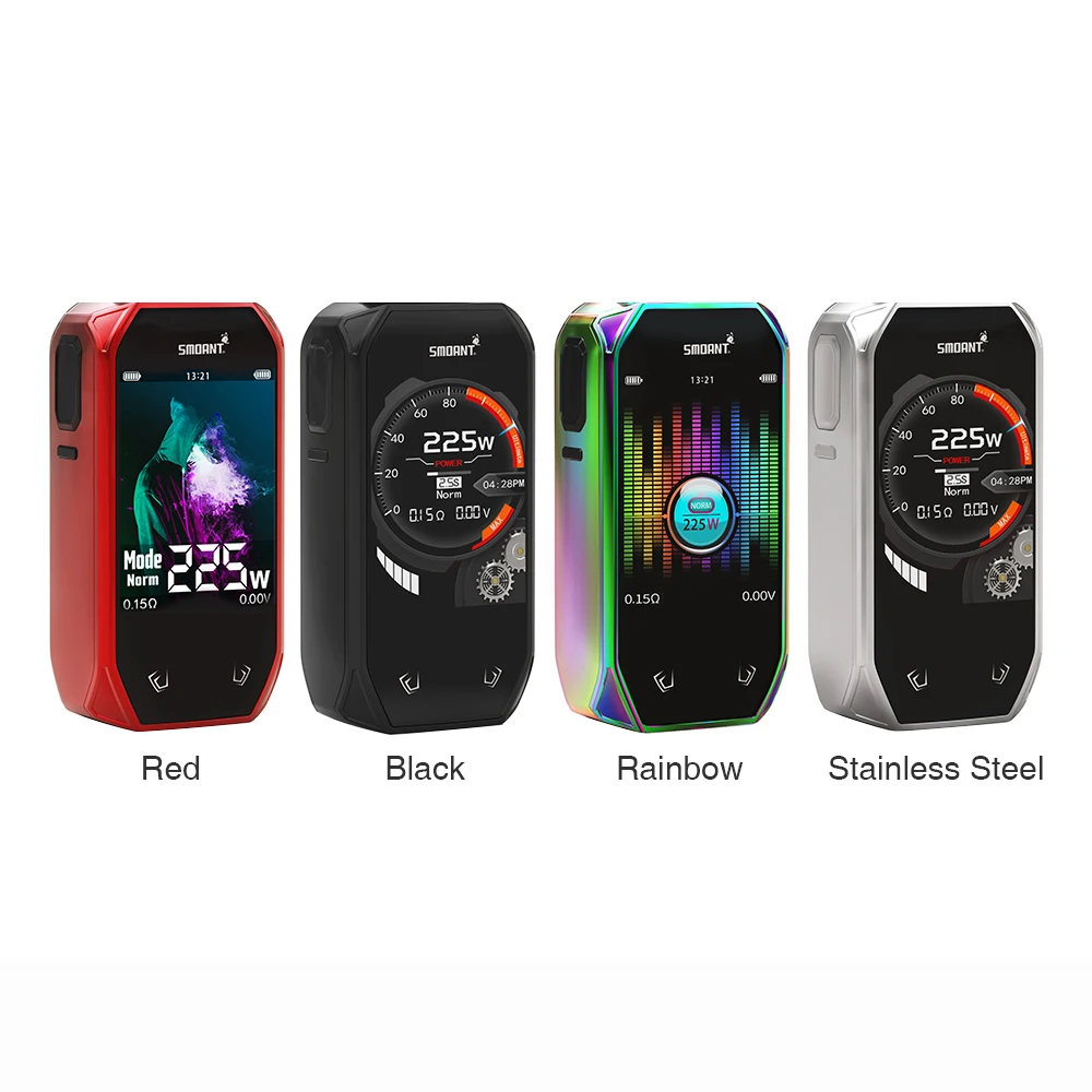 225 Вт Smoant Naboo TC бокс мод с 2,4 дюймовым красочным экраном Питание от двух батарей 18650 Vs Cylon/Charon Mini