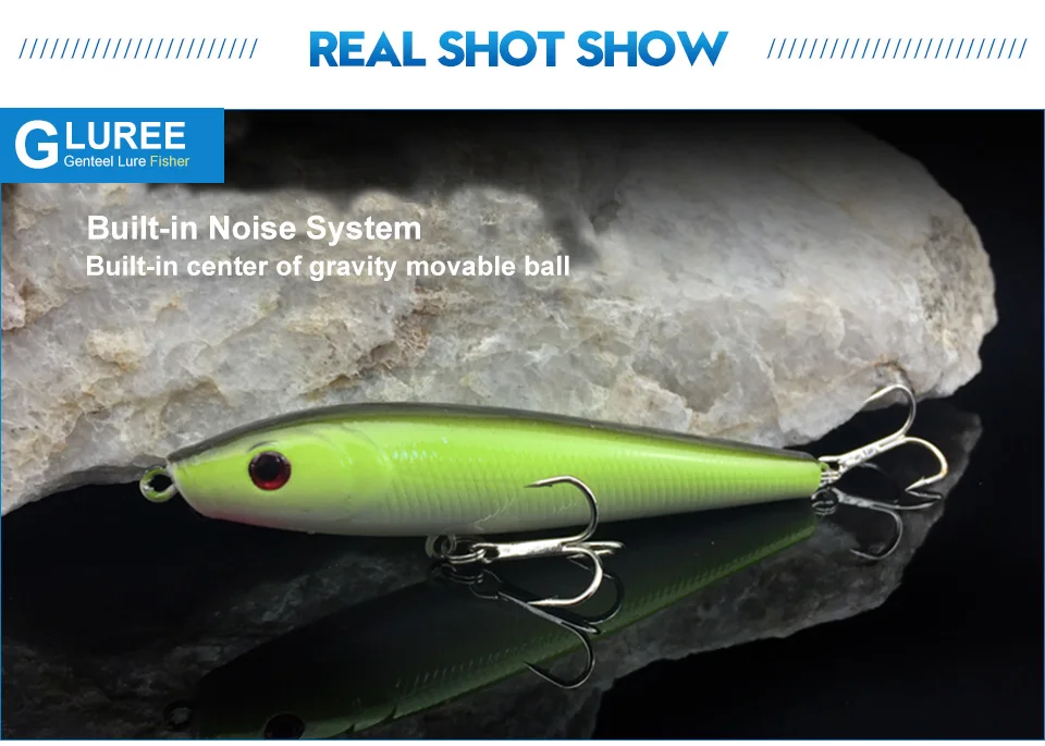 GLUREE-1Pcs-9cm-10g-Pencil-Hard-Fishing-Lures-Hard-Baits-Treble-Hooks-Wobbler-Artificial-Baits-Carp-Fishing-Tackle-Green_05