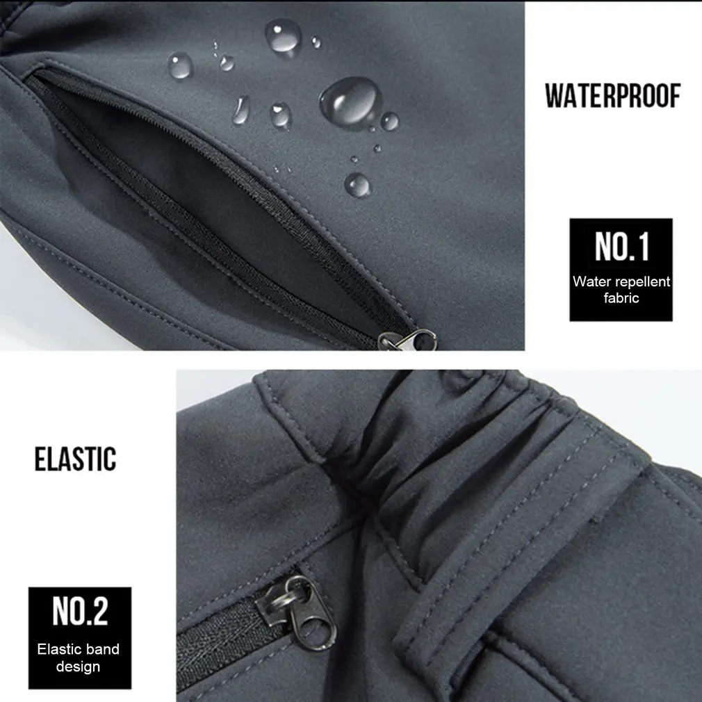 Grueso cálido pantalones suave cómodo de los hombres pantalones a prueba de agua a prueba de viento pantalones de deportes al aire libre senderismo Camping Trekking