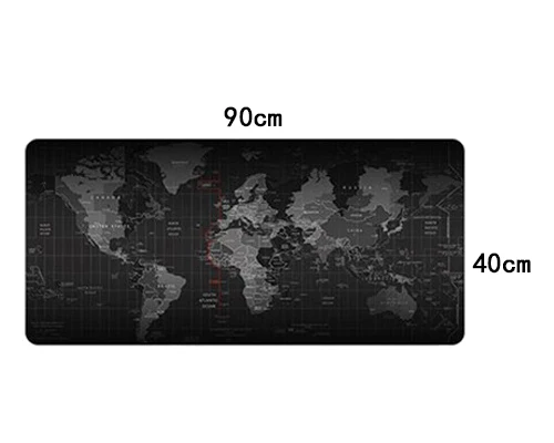 Горячий резиновый большой игровой коврик для мыши 90x40 см карта мира компьютерный стол коврик для мыши XXL Нескользящая клавиатура длинный коврик для мыши World of tanks - Цвет: 90 x 40 cm