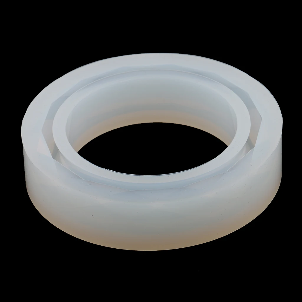 2 Sizes Round Silicone Mold Bracelet Casting Mould For Epoxy Resin Bracelet Bangle DIY Jewelry Tools