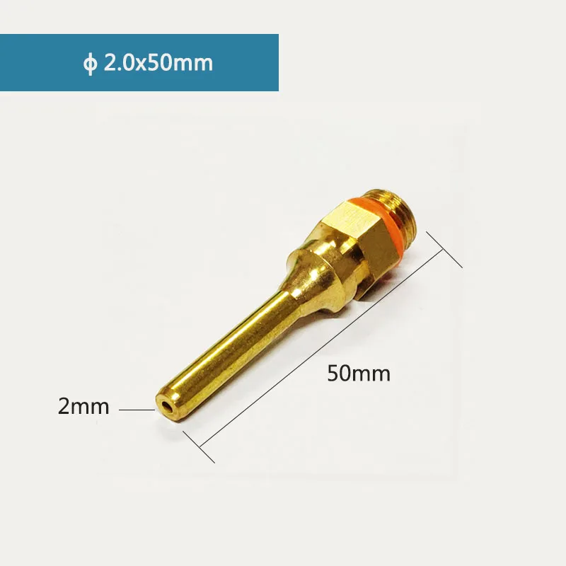 2,0x50 мм 3,0x50 мм термоплавкий клеевой пистолет с длинной медной насадкой большого диаметра клеевой пистолет с насадкой для ремонта, 1 шт./лот