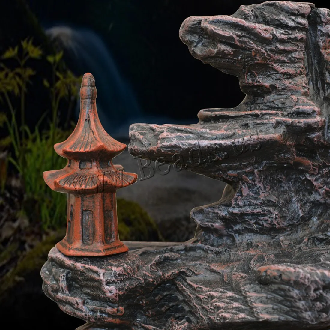 High Mountain Smoke Waterfall Backflow Incense Burner River Handicraft Aromatherapy Furnace Holder Use In Home Office Teahouse