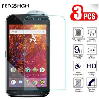 Перейти на Алиэкспресс и купить 2.5D 9H закаленное стекло для гусеницы Cat S61 Защитное стекло для экрана для гусеницы Cat S61 защитное стекло
