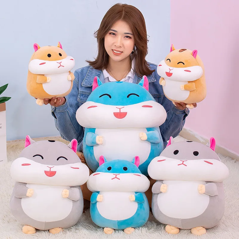 

Stuffed Animals Cute Down Cotton Fat Face Hamster Doll Kawaii Plush Toy Pillow Toys for Children
