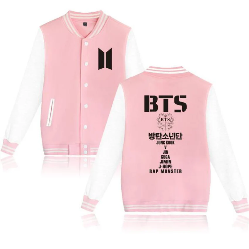 sudadera bts rosa