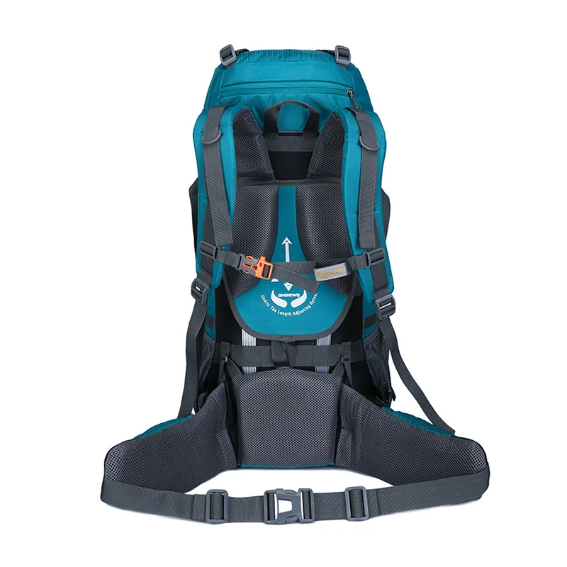 Ceny 60L Camping piesze wycieczki plecak wodoodporny wspinaczka Trekking plecak z odpinanym do przenoszenia System torba podróżna o dużej pojemności