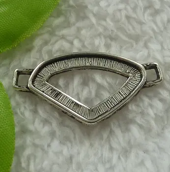 

100 pieces antique silver nice connectors 38x19mm #2403