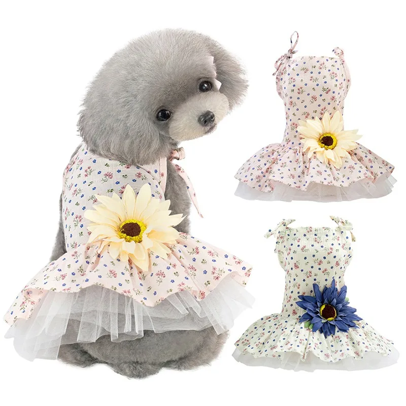 

Summer Dog Clothes for Dog Dress Tutu Pet Puppy Clothes Cat Skirt Wedding Dresses Pet Apparel Ropa de Cachorro Wholesale