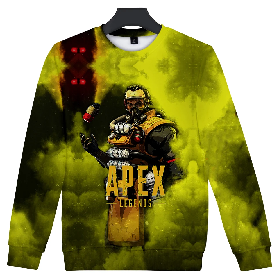 aikooki 3D Round neck sweater streatwear summer Fashion long-sleeved funny t shirts Men cotton Sweatshirt Mens Clothing Summer