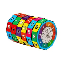 Пластик цифровой Magic Cube дети цилиндр Математика сложение вычитания расчет обучение игрушка для обучение маленьких детей игрушечные