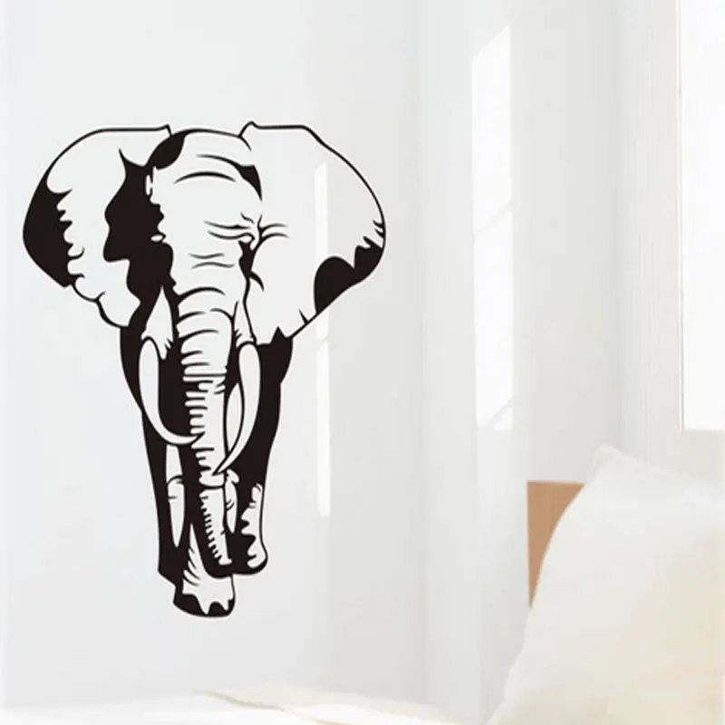 free shipping classic retro elephant art mural wall stickers removable vinyl home decor elephant decals - Elephant Home Decor free shipping classic retro elephant art mural wall stickers removable vinyl home decor elephant decals - Elephant Home Decor
