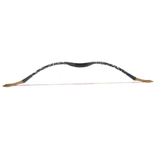 40LB 53″ Handmade Mongolia Simulate Recurve Bow Silver Leaves Longbow Wooden Bow