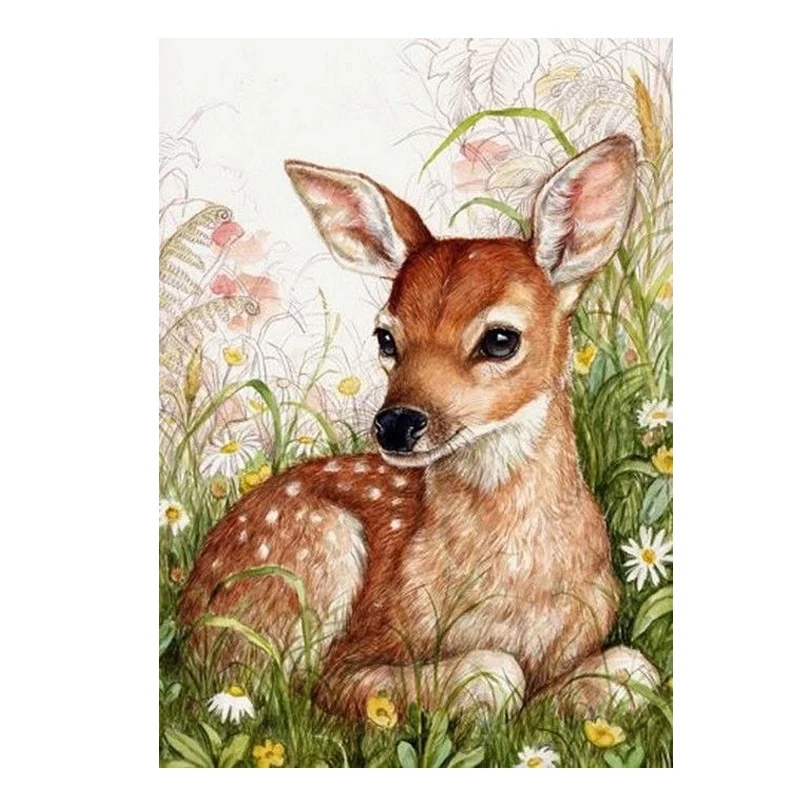 

5D DIY Diamond Embroidery animal 5D round Diamond painting Diamonds deer mosaic full rhinestone cross stitch,Christmas,decor