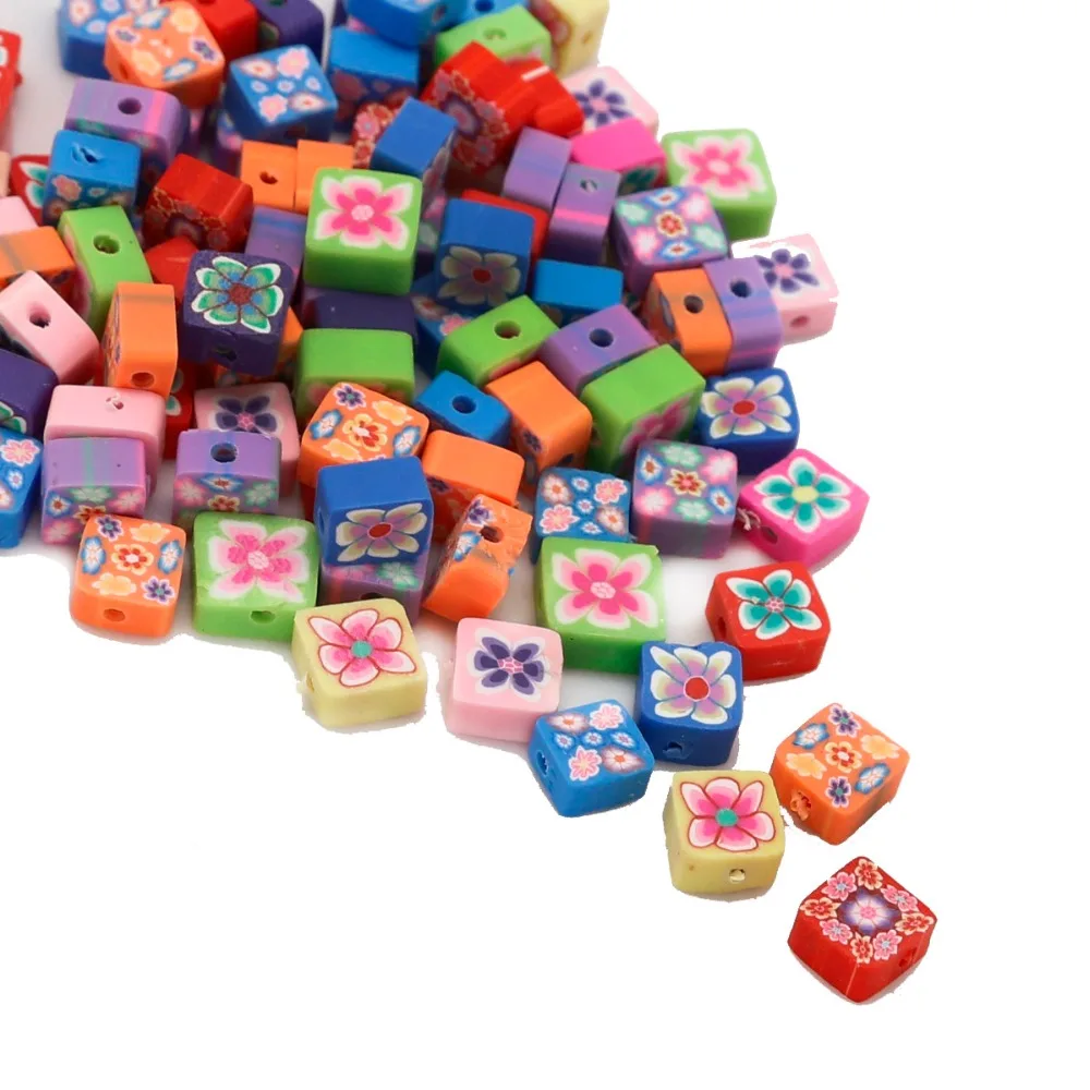 

25pcs Heart Assorted Colors Polymer Fimo Clay Spacer Beads For Making Necklace Bracelet Earring DIY Accessories Jewelry Finding
