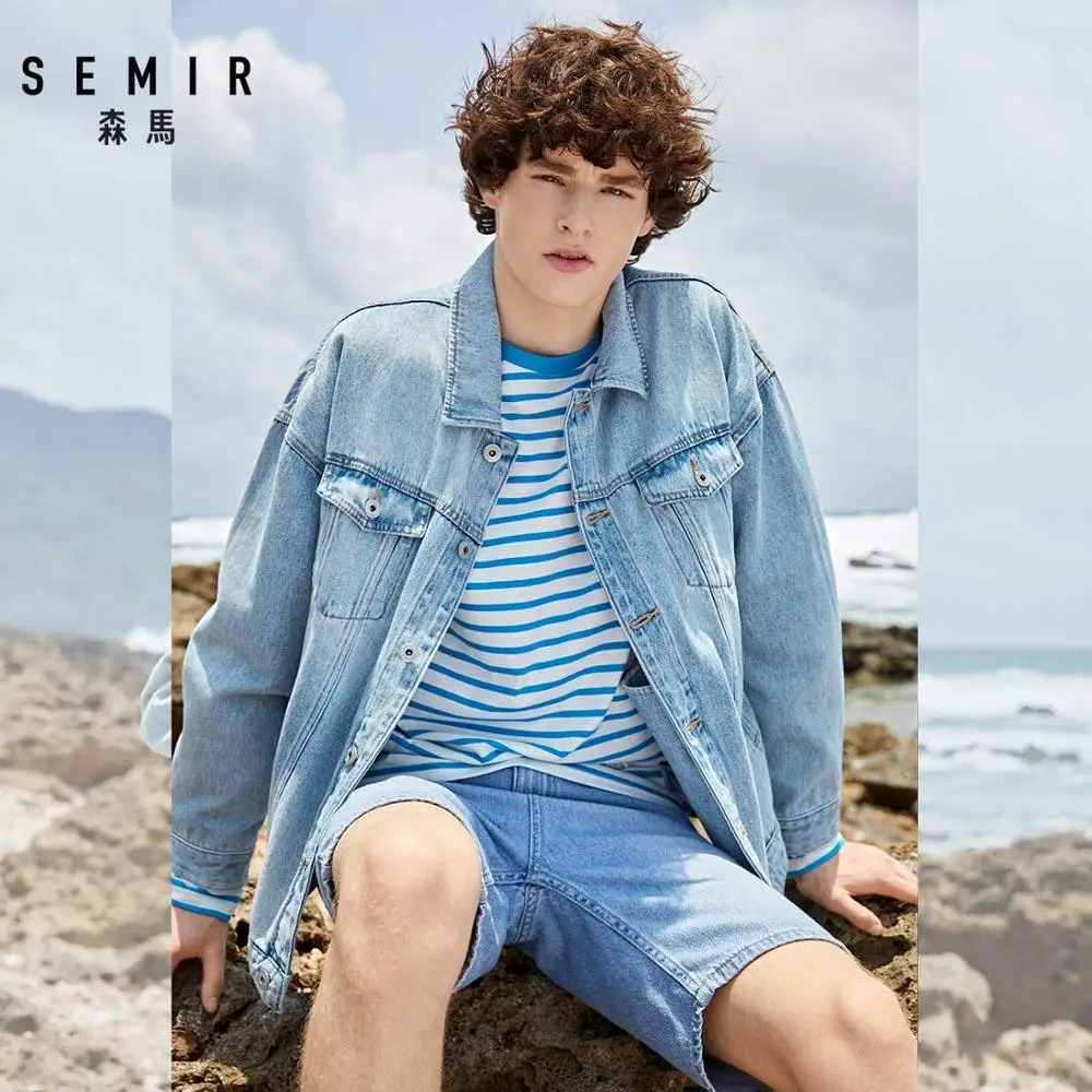 mens denim jacket with shorts