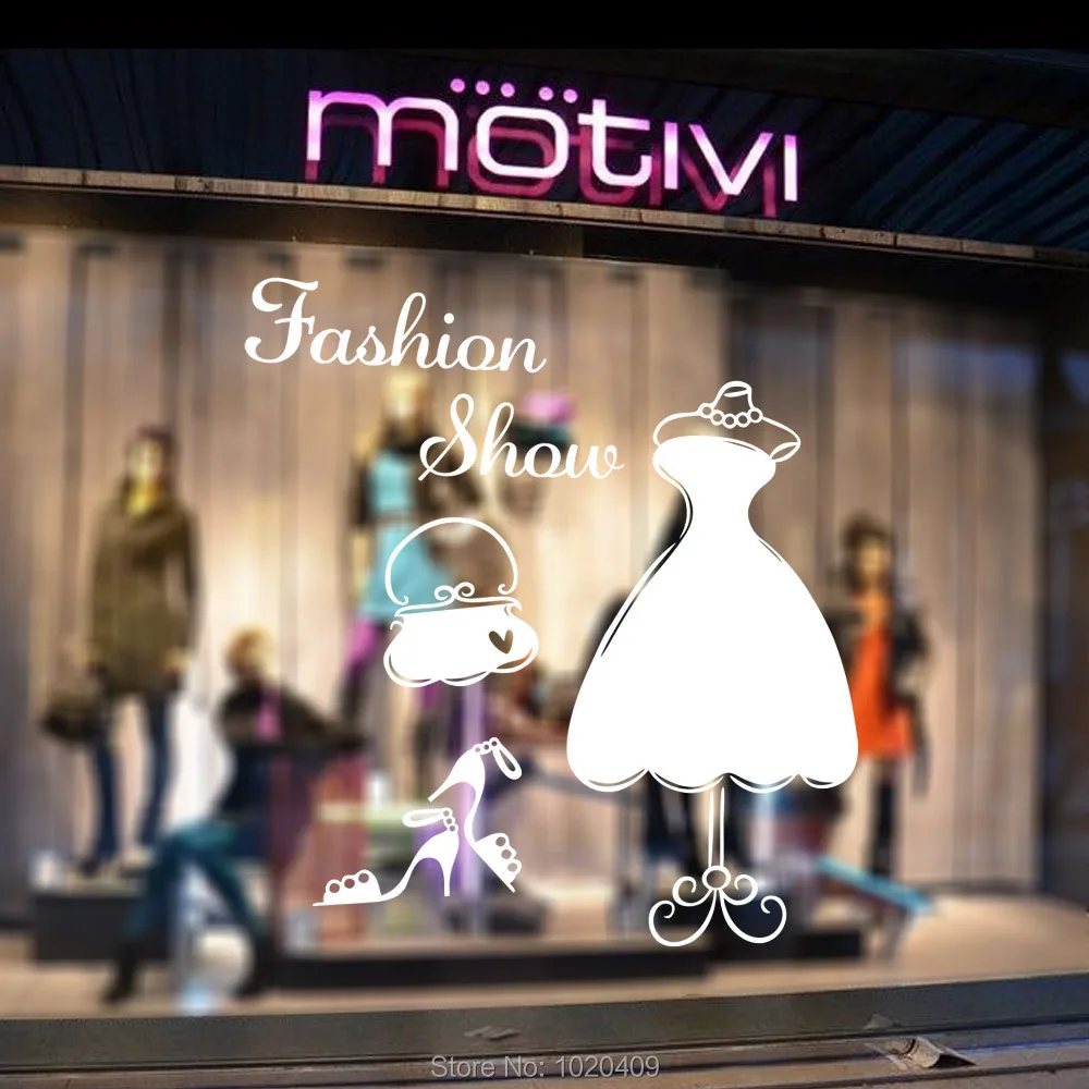 جدار ملصق تأثيث المنزل الديكور الأزياء تظهر خزانة كلمة pvc خلفية خلفية غرفة الأطفال 9277