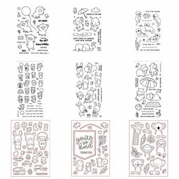 

Little Animal Piggy Sea Lion DIY Clear Siicone Stamp Card Making Handicraft Decor Scrapbooking Template Stencil New Dies 2019