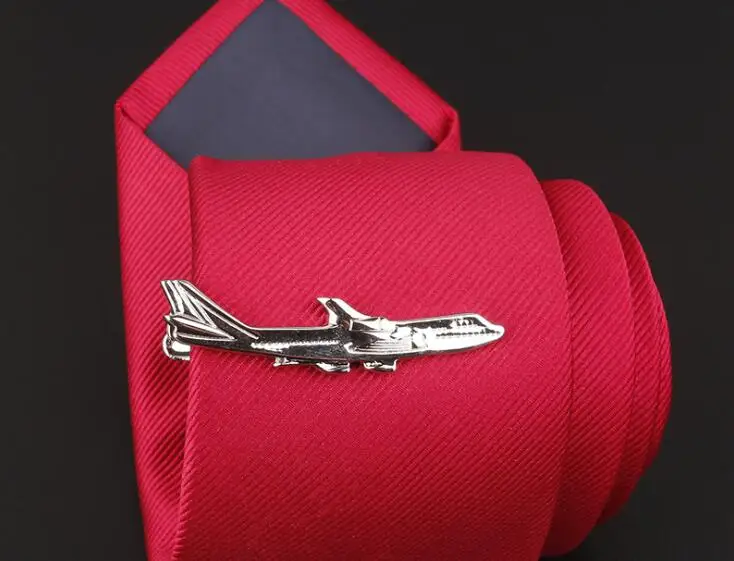 

10pcs/lot Silver Plane Tie Clips Tin Pin Necktie Bar Clasp Men's Jewelry Accessory Gift Wholesale