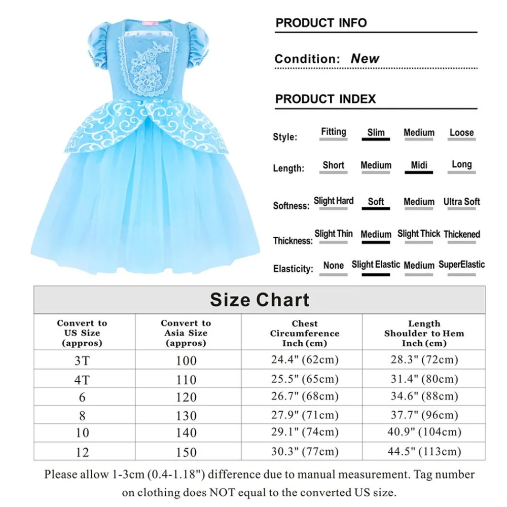 Girls Cinderella Dress-8