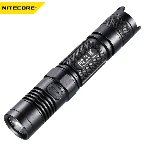 

vuan Nitecore P12 Neutral White 960lm 7 modes Tactical XM-L2 led light lamp Flashlight 18650 CR123A torch+o-rings+holster