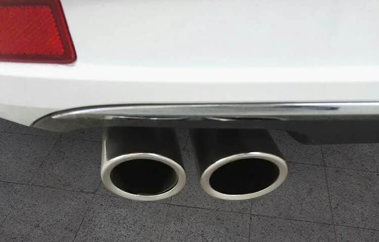 Автомобильный глушитель наконечник крышки выхлопной трубы отделка 2 шт./компл. или VW Golf 6 Golf 7 Tiguan Seat Leon Octavia Estate Superb