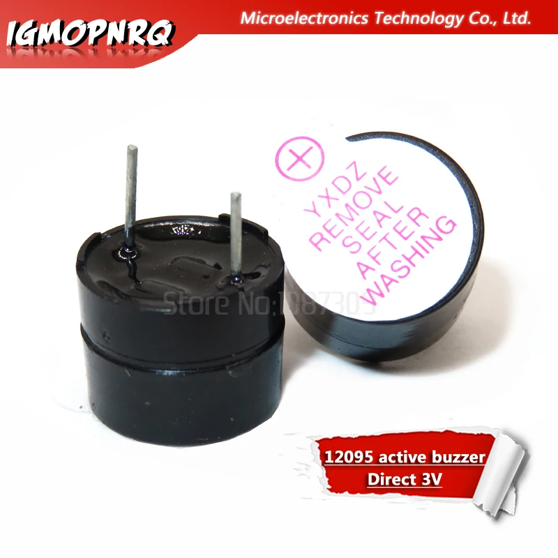 

10pcs 12095 active buzzer Direct 3V long voice 12*9.5MM diameter 12MM red label