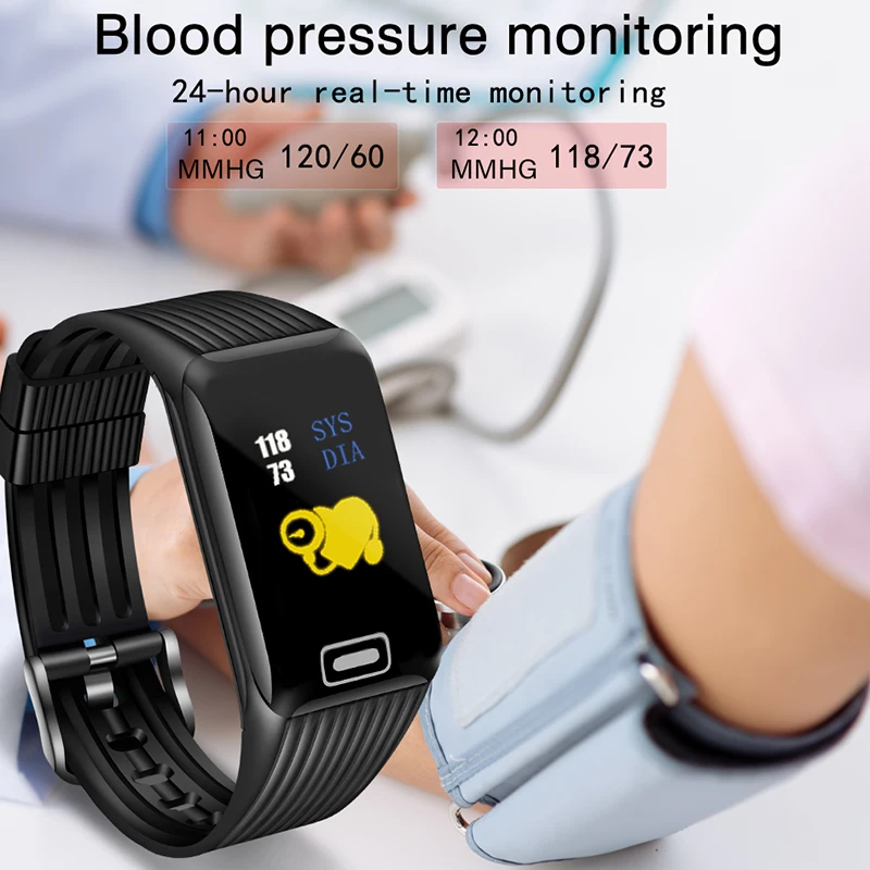 BANGWEI 2019 New Smart Watch Men Women Fitness Tracker Heart Rate Blood Pressure Monitor Smartwatch Sport Watch for ios android