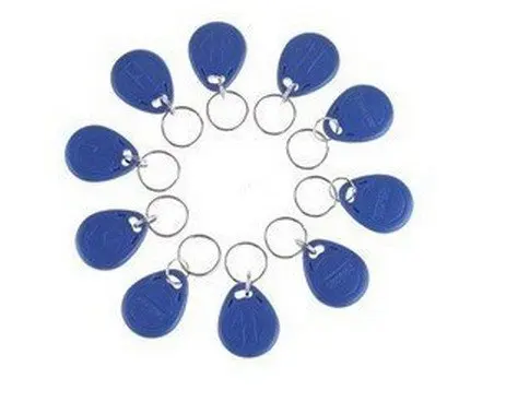 

DWE CC RF 10pcs per lot TK4100 EM-ID RFID keytag K002 reading range 4 to 10cm free shipping