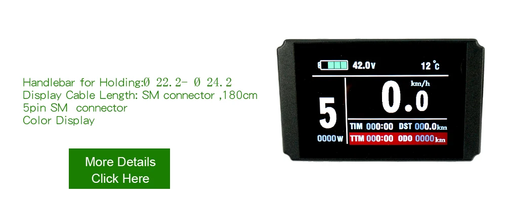 Discount okfeet KT kunteng Display  Ebike Kit 24V 36V 48V 72V Intelligent Control Panel LCD5 3 6 7 8H LED880  Parts KT 7
