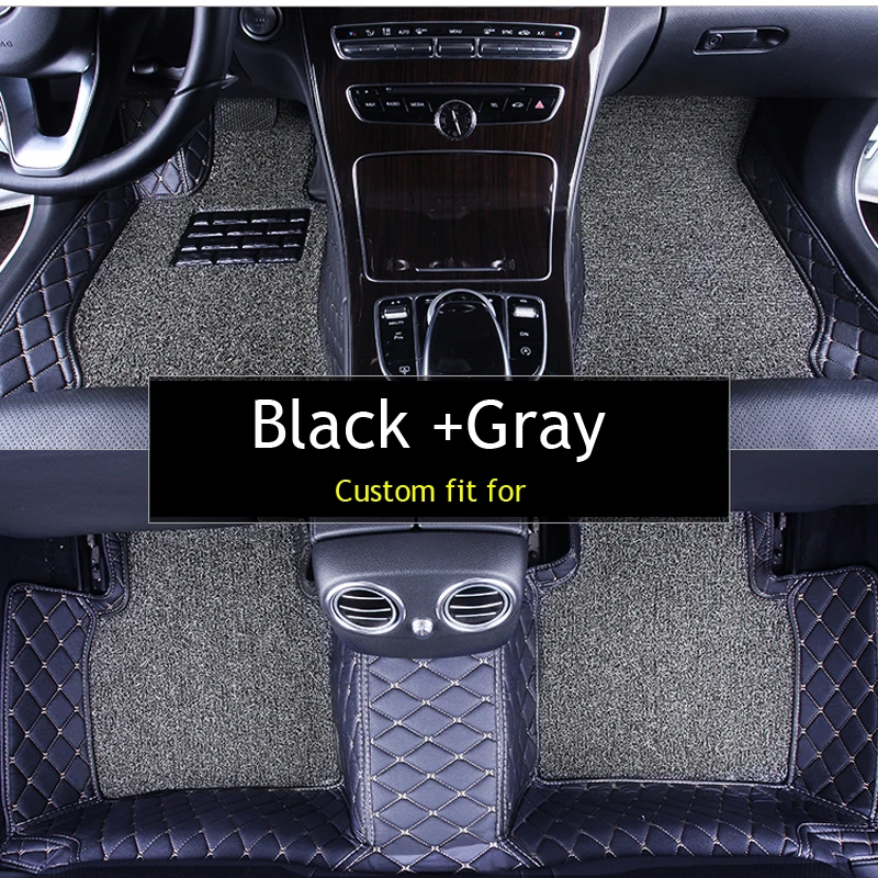 Online Shop Double Layer Fabric Custom Fit Car Floor Mats Renault