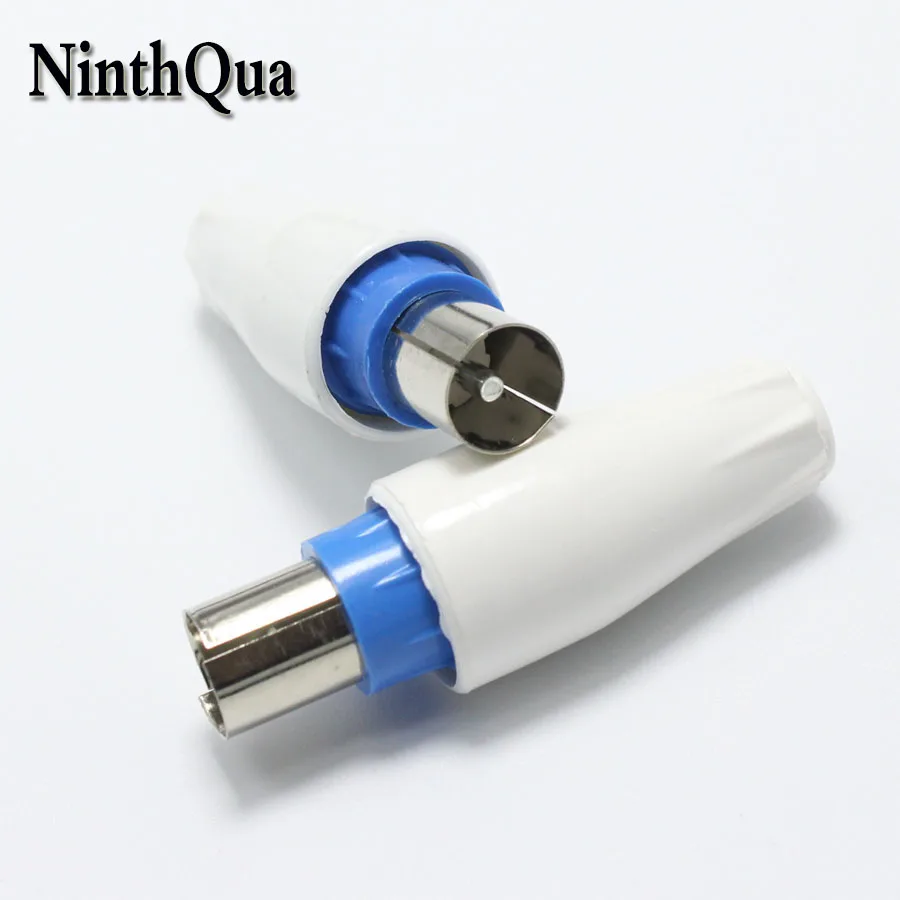 

2pcs RF Head TV Male Plug Closed-circuit Joint Plug with pin Antennas TV RF Coaxial Plugs Adapter Connector